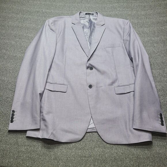Mens Blazer Jacket 3XL Light Purple Polyester Viscose Suit Coat Office Formal - Picture 1 of 7